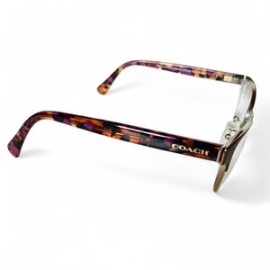 Coach Eyeglasses Frames Only HC 5074 9241 Satin Purple Gold Confetti 52-17